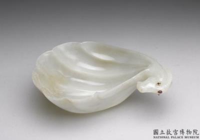 图片[2]-Jade half gourd cup with ram’s head, Muslim border regions-China Archive